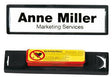 DURABLE Namensschild CLIP CARD 813201 – 25 Stück, 67 x 17 mm, magnetisch, schwarz/klar