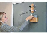 Legamaster Glasboard-Markerhalter WOODEN aus Buchenholz, magnetisch, für 4 Boardmarker
