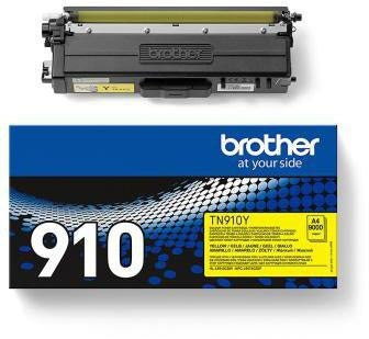 Brother Toner TN910Y gelb – Original-Tonerkassette für ca. 9.000 Seiten