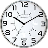 UNILUX Wanduhr Pop Black – Quarzgesteuert, 30 cm, leise, inkl. Batterie