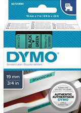 DYMO D1 Schriftbandkassette 19mm x 7m Schwarz auf Rot – Originalzubehör für LabelManager & LabelWriter Duo
