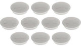 magnetoplan Magnet Discofix Junior 34 mm weiß 10 Stück – Hohe Haftkraft für Whiteboards & Präsentationstafeln