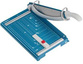 DAHLE Hebelschneider 561 – DIN A4, 35 Blatt, Metall blau, Sicherheitsautomatik