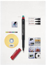 Faber-Castell MULTIMARK 1523 CD/DVD-Marker 0,4 mm schwarz – Folienstift mit Spezialradierer
