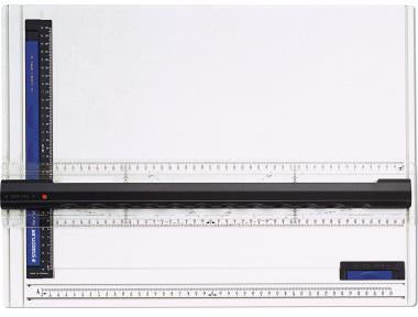 STAEDTLER Zeichenplatte Mars COLLEGE 661 A4, Kunststoff, Parallel-Zeichenschiene, Doppelarretierung