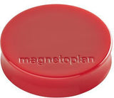 magnetoplan Magnet Ergo Medium 30 mm Schwarz – 10 Stück, ergonomischer Griffrand, hohe Haftkraft