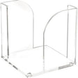 MAUL Zettelbox Acryl 9x9 cm – 700 Blatt, glasklar, inkl. Standnoppen