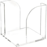 MAUL Zettelbox Acryl 9x9 cm – 700 Blatt, glasklar, inkl. Standnoppen