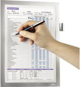 DURABLE Magnetrahmen MAGNETIC NOTE DIN A4 schwarz – Selbstklebender Informationsrahmen