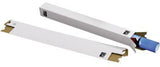 tidyPac Versandhülse TP100.001 500x65x65mm Wellkarton weiß – Falthülse mit Steckverschluss