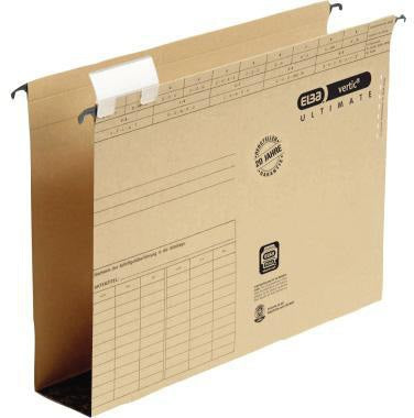 ELBA Hängesammler vertic ULTIMATE A4 – 6 cm Boden, naturbraun, Blauer Engel