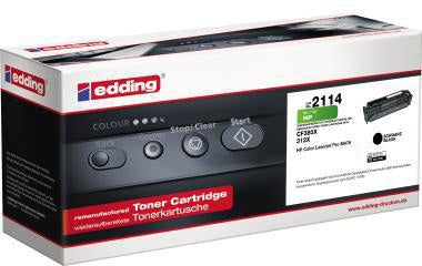 edding Toner 18-2114 wie HP CF380X schwarz – Kompatibler Toner für HP 312X, ca. 4.400 Seiten