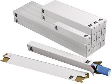 tidyPac Versandhülse TP100.002 750x75x75mm Wellkarton weiß mit Steckverschluss