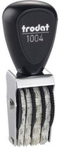 Trodat Datumstempel Classic 1004 – 12 x 3 mm, Monat in Zahlen, silber, Metall/Kunststoff