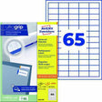 Avery Zweckform Universaletikett ultragrip 38 x 21,2 mm weiß 14.300 Stück – Staufreier Druck
