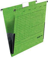 Falken Hängetasche UniReg A4 Leinenfrösche blau, 230 g/m² Manilakarton, Blauer Engel