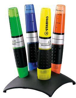 STABILO LUMINATOR Textmarker 4er Set farbig sortiert 2-5 mm Keilspitze