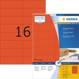 HERMA Universaletiketten 105 x 37 mm gelb, 1.600 Stück, A4-Bogen, FSC, Made in Germany