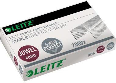 Leitz Heftklammern Juwel 4 mm – 2.000 Stück verzinkt für Juwel Heftzangen