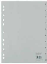 Soennecken Zahlenregister 1519 DIN A4 1-10 volle Höhe PP grau