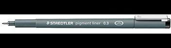 STAEDTLER Pigment liner 308 Fineliner 0,3 mm Schwarz – wasserfeste, dokumentenechte Pigmenttinte