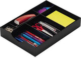 styro Schublade styrodoc 268-405.95 – 23 x 5,3 x 32 cm, schwarz, inkl. 1 Längs-/2 Querstege