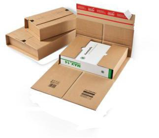 ColomPac Versandkarton Universal CP 035.02 B5 braun – Selbstklebeverschluss, Wellpappe, FSC