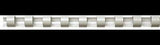 Fellowes Plastikbinderücken COMB 5346206 12mm weiß 100 St./Pack. – für DIN A4, 80 Blatt