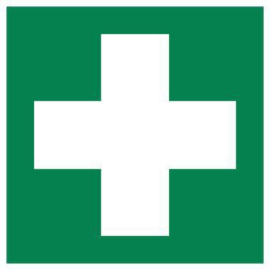 Soennecken Hinweisschild Erste Hilfe E003 150x150mm PVC-Folie nachleuchtend selbstklebend
