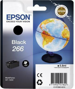 Epson Tintenpatrone 266 Schwarz 5,8 ml Originalzubehör für WorkForce WF-100W