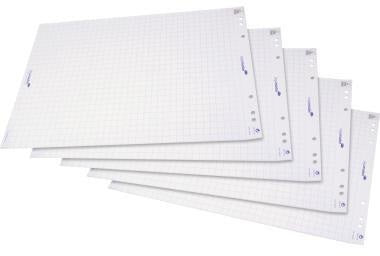 LEGAMASTER Flipchartpapier 98x65 cm kariert 80 g/m² – 5 Blöcke à 20 Blatt