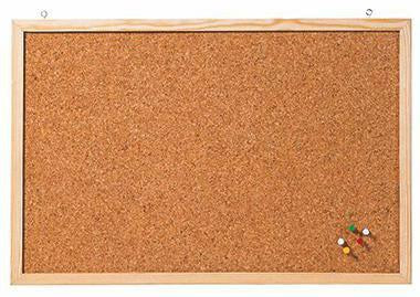 FRANKEN Korktafel CC-KT6080 60x80cm Naturrahmen – Pinnwand aus Kork mit Holzrahmen