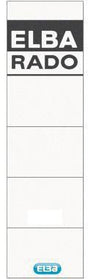 ELBA Einsteckrückenschild 44 x 155 mm weiß 10 Stück für Ordner rado premium & basic