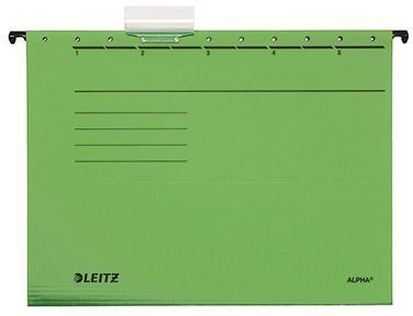 Leitz Hängemappe ALPHA A4 gelb 25 Stück – 275 g/m² Recycling-Karton
