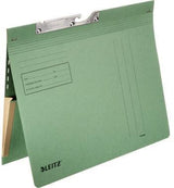 LEITZ Pendelhefter Combi 20110025 – DIN A4, kaufmännische Heftung, rot, 320 g/m², Blauer Engel