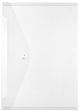 Herlitz Dokumententasche DIN A4 Druckknopf PP glasklar – 200 Blatt
