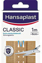 Hansaplast Wundpflaster CLASSIC 6 cm x 1 m – hautfarbenes Viskosegewebe