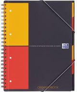OXFORD International Organiserbook Collegeblock DIN A4+ kariert 80 Blatt mit 6 Registern
