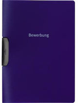 DURABLE Bewerbungsmappe DURASWING JOB A4 dunkelblau – 30 Blatt, ohne Lochen