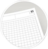 OXFORD International Meetingbook Collegeblock DIN A5+ kariert 80 Blatt mit Gummizugmappe