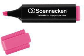 Soennecken Textmarker 3393 mit 2-5 mm Keilspitze in Gelb – bis zu 24 h offen liegen