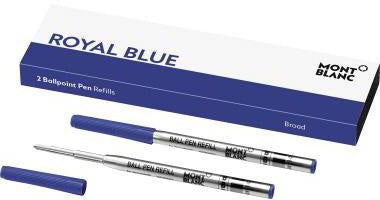 Montblanc Kugelschreibermine Royal Blue B – 2er-Pack für Montblanc Kugelschreiber