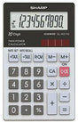 SHARP Taschenrechner EL-W211GGY – 10-stelliges LCD-Display, Solar- und Batteriebetrieb