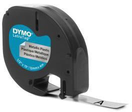 DYMO Schriftbandkassette LetraTag S0721530 12mmx4m sw auf tr