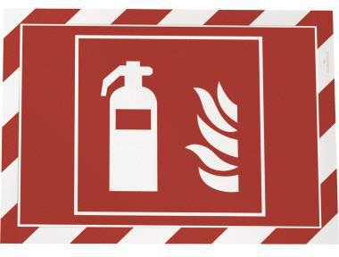 DURABLE DURAFRAME SECURITY Magnetrahmen gelb/schwarz A4 2er-Pack Sicherheitskennzeichnung