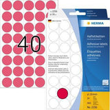HERMA Markierungspunkt 2254, 19 mm, leuchtorange, 960 Stück pro Packung, selbstklebend