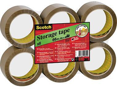 Scotch Packband S5066B6 50mm x 66m braun, 6 Rollen – Reißfest & leise