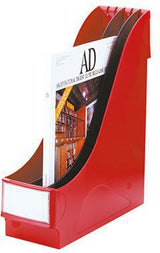 Leitz Stehsammler 24250025 DIN A4 92 mm Polystyrol rot – extrabreit, stabil und standsicher