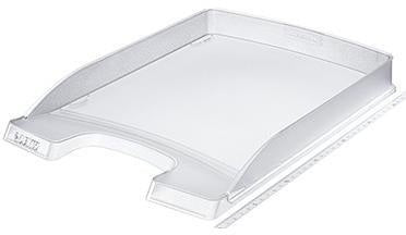 LEITZ Briefablage Plus flach DIN A4 – stapelbar, Polystyrol, blau, mit Greifausschnitt