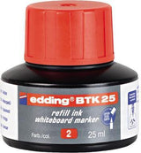 edding Nachfülltusche BTK 25 schwarz 25 ml – für Whiteboardmarker 28, 29, 250, 360, 361, 363